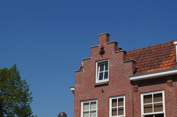 house with red roof