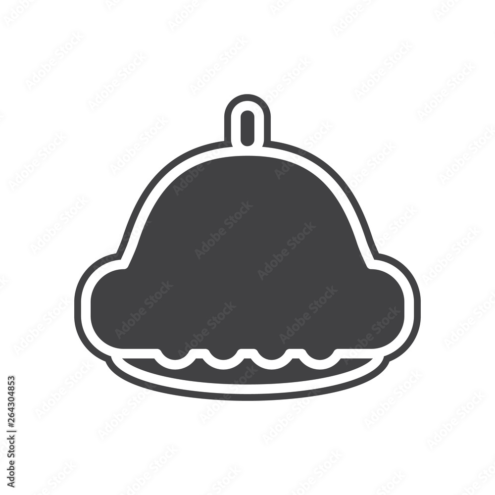 Poster vector pattypan squash icon. element of fruits and vegatables for mobile concept and web apps icon. 