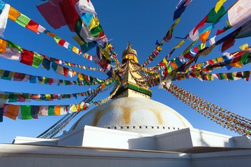 Boudhanath stupa, Kathmandu city, buddhism in Nepal
