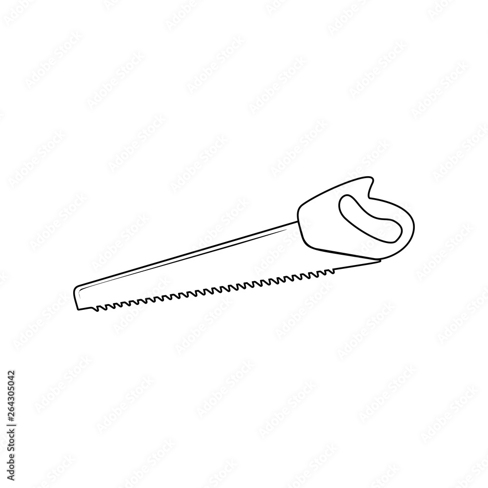 Poster saw icon. element of garden for mobile concept and web apps icon. outline, thin line icon for websit