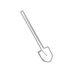 shovel icon. Element of Garden for mobile concept and web apps icon. Outline, thin line icon for website design and development, app development
