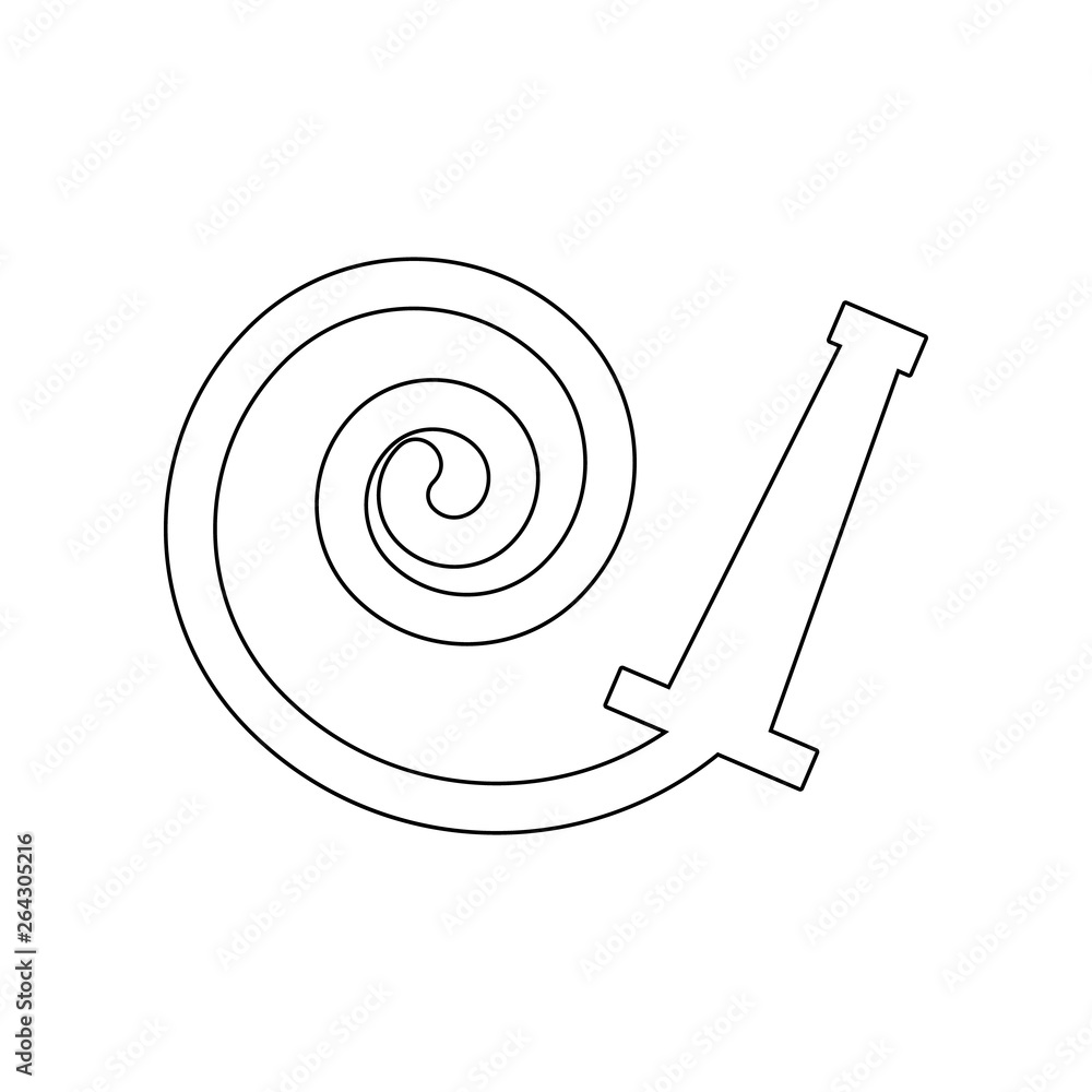 Aufkleber garden hose icon. element of garden for mobile concept and web apps icon. outline, thin line icon fo