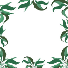 pattern with branches and leaf icon