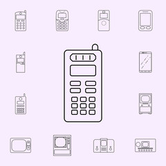 third generation mobile phones icon. Generation icons universal set for web and mobile