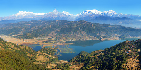 Fototapeta na wymiar mount Annapurna, Nepal Himalayas mountains