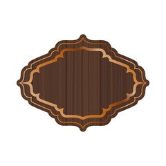 wooden background with frame icon