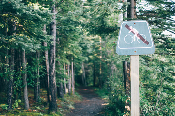 Sign in the Forest