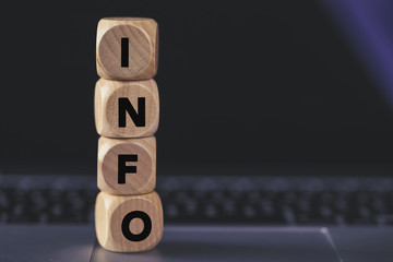 Wooden Blocks With Info Text