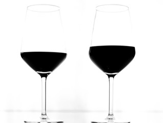 two glasses of wine