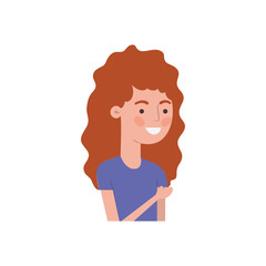 young woman avatar character