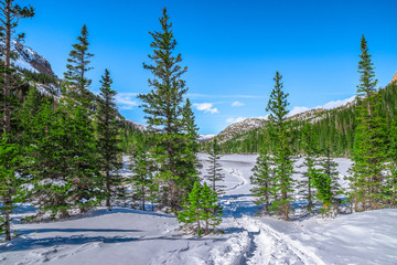 Beautiful Spring Hike to Blacks Lake in Rocky Mountain National Park in Colorado