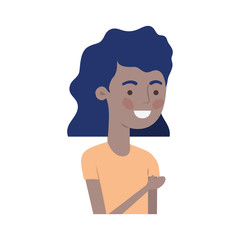 young woman avatar character
