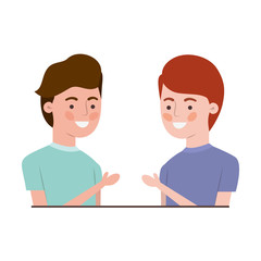 Obraz premium young men avatar character