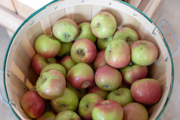 apples in basket