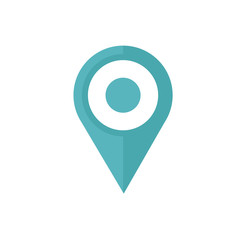 Location icon vector. Pin sign Isolated on white background. Navigation map, gps, direction, place, compass, contact, search concept. Flat style for graphic design, logo, Web, UI, mobile upp, EPS10