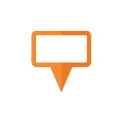 Fototapeta premium Location icon vector. Pin sign Isolated on white background. Navigation map, gps, direction, place, compass, contact, search concept. Flat style for graphic design, logo, Web, UI, mobile upp, EPS10