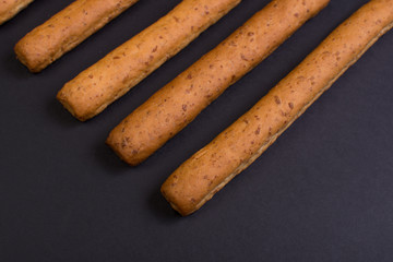 Crispy bread sticks.
