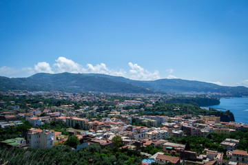 Fototapeta na wymiar Coast of Naples in the summer