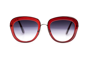 Modern fashionable sunglasses isolated on white background, Glasses.