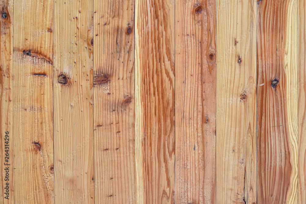 Aufkleber pine wood texture table background from old pallets wood recycle background for presentations space 