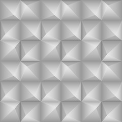 abstract background of the volume of square elements in shades of gray