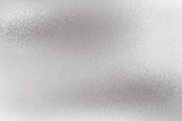 Abstract texture background, shiny silver steel metallic wall