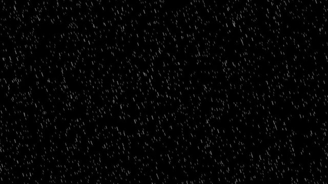Rain Drops Falling Alpha Computer generated rain animation.