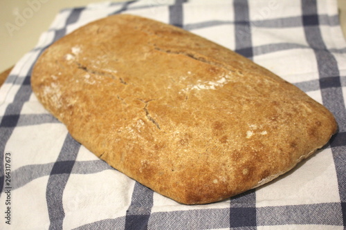 Fresh Home Baked Organic Wholemeal Spelt Ciabatta, Home baked bread