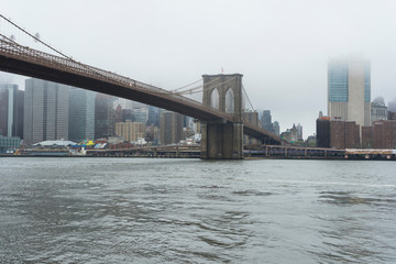 Fototapeta na wymiar Manhattan bridge, New York City
