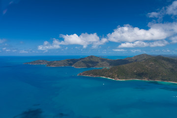 Plakat Luftaufnahme beim Helikopter-Rundflug über das Great Barrier Reef