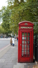 red telephone box in london III