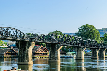 Fototapeta na wymiar Kanchanaburi (Thailand), The Bridge on the River Kwai 