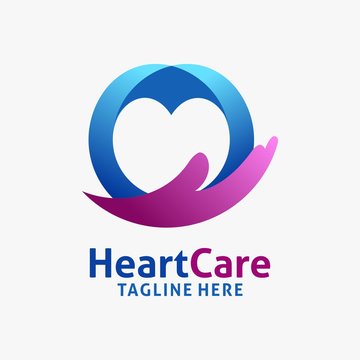 Heart care logo design
