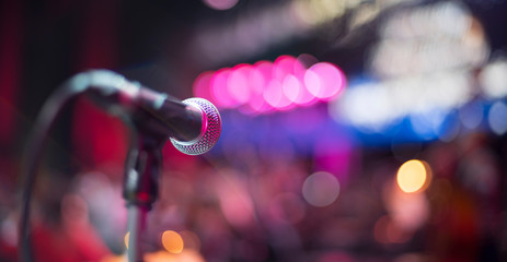microphone on stage