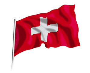 flaga Szwajcarii - obrazy, fototapety, plakaty