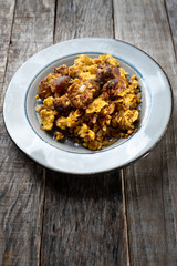 Mexican egg with chorizo