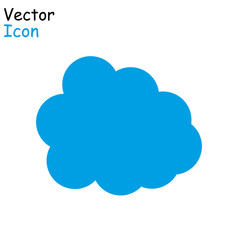 Vector cloud icon. cloud for web site, poster, placard and wallpaper. Creative modern concept.