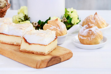 Traditional cheese cake.