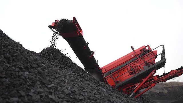 coal enrichment at the plant. coal conveyor
