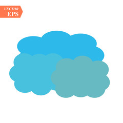 Vector cloud icon. cloud for web site, poster, placard and wallpaper. Creative modern concept.