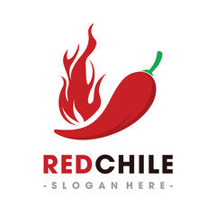 Red Chile Pepper Logo Vector