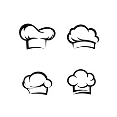 Chef's hat Logo Design Inspiration Vector