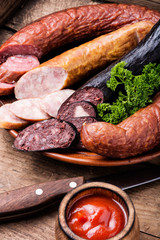 Assortment of salami