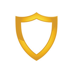 Gold Guard and Shield Logo Vector, Icon