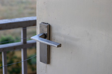 Door open toward balcony