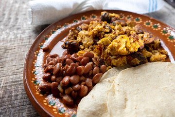 Mexican egg with chorizo