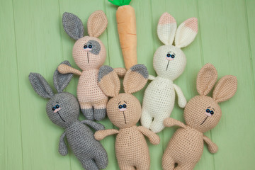 crochet little funny bunnies