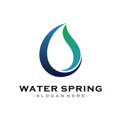 Water drop Logo design inspiration vector icons