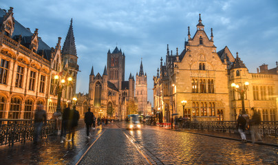 Historic Quarter in Gent, Belgium