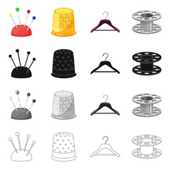 Vector illustration of craft and handcraft sign. Collection of craft and industry stock symbol for web.